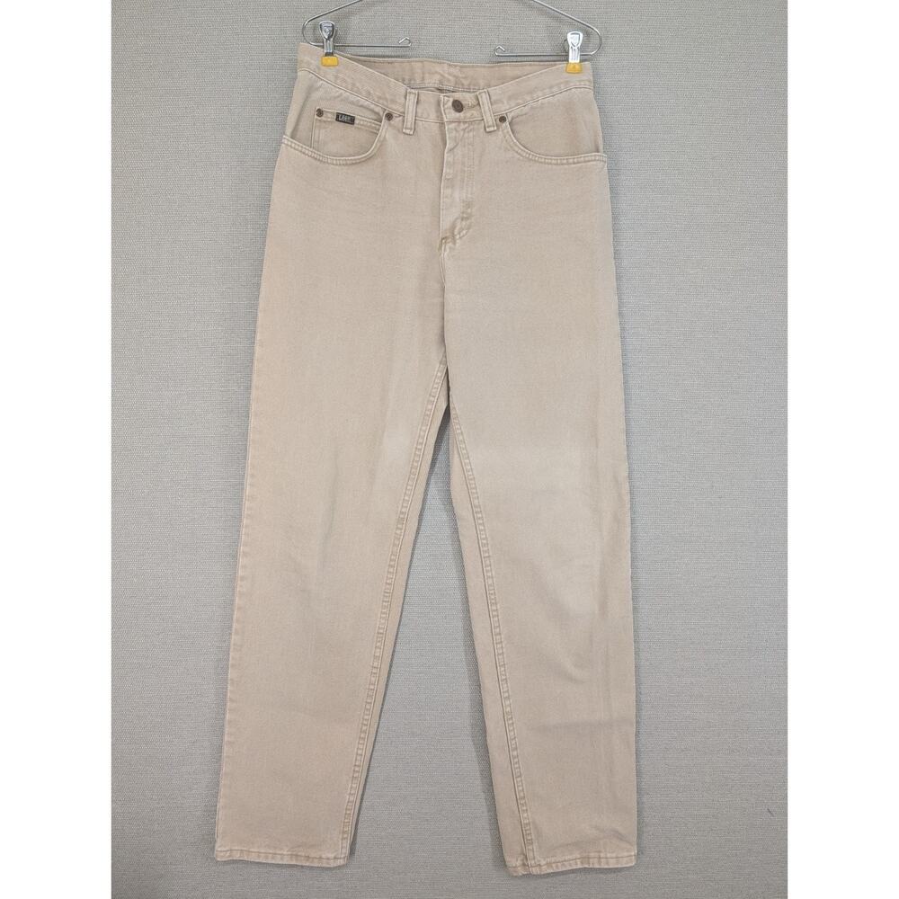 Vintage Lee Riders Jeans 32x34 Tan Khaki Denim